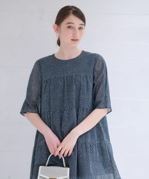 CARA O CRUZ / キャラ・オ・クルス シャツ・ブラウス | 洗える ドットのティアードブラウス | 詳細14