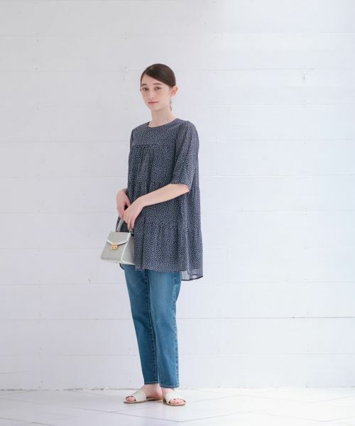 CARA O CRUZ / キャラ・オ・クルス シャツ・ブラウス | 洗える ドットのティアードブラウス | 詳細19