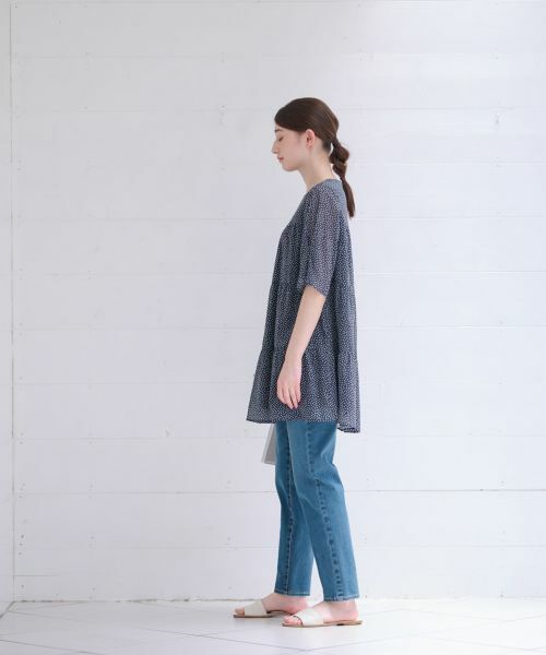 CARA O CRUZ / キャラ・オ・クルス シャツ・ブラウス | 洗える ドットのティアードブラウス | 詳細20