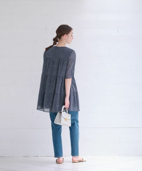 CARA O CRUZ / キャラ・オ・クルス シャツ・ブラウス | 洗える ドットのティアードブラウス | 詳細21