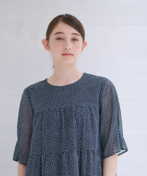 CARA O CRUZ / キャラ・オ・クルス シャツ・ブラウス | 洗える ドットのティアードブラウス | 詳細23