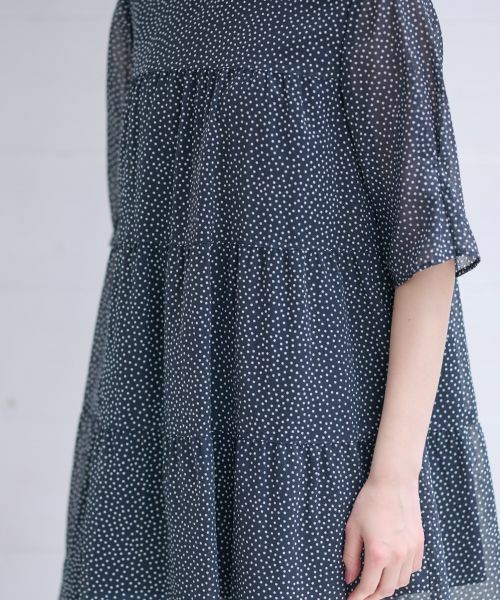 CARA O CRUZ / キャラ・オ・クルス シャツ・ブラウス | 洗える ドットのティアードブラウス | 詳細26