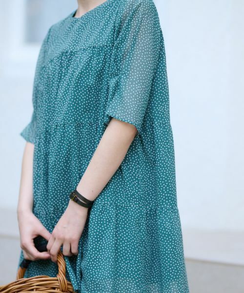 CARA O CRUZ / キャラ・オ・クルス シャツ・ブラウス | 洗える ドットのティアードブラウス | 詳細28
