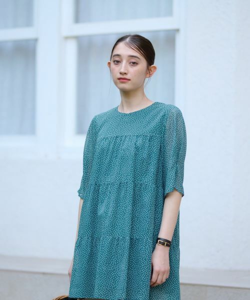 CARA O CRUZ / キャラ・オ・クルス シャツ・ブラウス | 洗える ドットのティアードブラウス | 詳細7