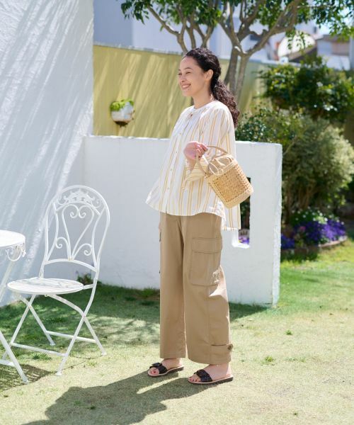 CARA O CRUZ / キャラ・オ・クルス シャツ・ブラウス | 洗える ストライプブラウス【SOMELOS】 | 詳細14