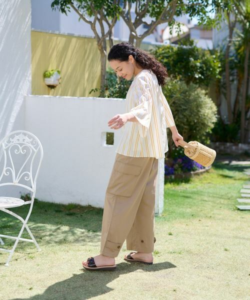 CARA O CRUZ / キャラ・オ・クルス シャツ・ブラウス | 洗える ストライプブラウス【SOMELOS】 | 詳細16