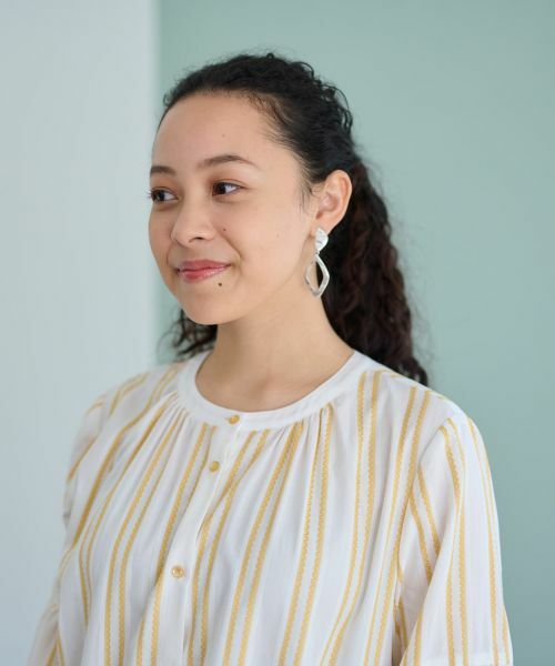 CARA O CRUZ / キャラ・オ・クルス シャツ・ブラウス | 洗える ストライプブラウス【SOMELOS】 | 詳細27