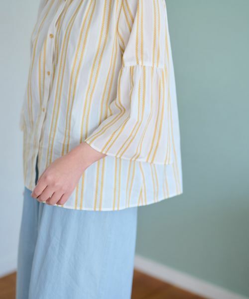 CARA O CRUZ / キャラ・オ・クルス シャツ・ブラウス | 洗える ストライプブラウス【SOMELOS】 | 詳細28