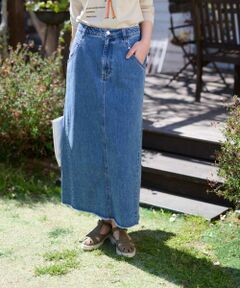 CARA O CRUZ / キャラ・オ・クルス ミニ・ひざ丈スカート | 洗える ロングデニムスカート