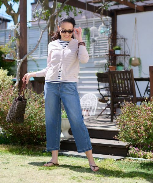 CARA O CRUZ / キャラ・オ・クルス カーディガン・ボレロ | 洗える 麻混Vネックカーディガン【セットアップ】 | 詳細11