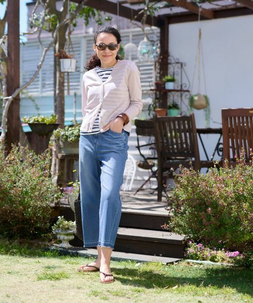 CARA O CRUZ / キャラ・オ・クルス カーディガン・ボレロ | 洗える 麻混Vネックカーディガン【セットアップ】 | 詳細14