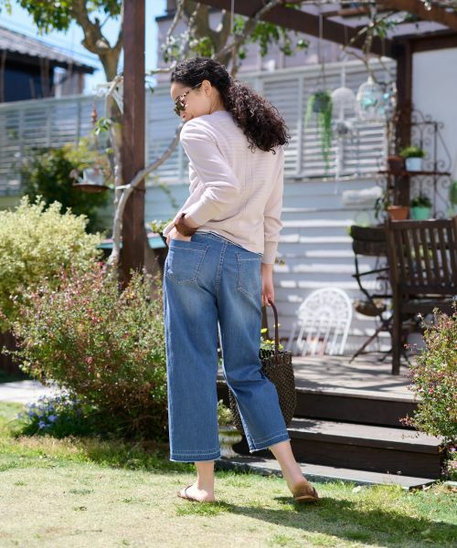 CARA O CRUZ / キャラ・オ・クルス カーディガン・ボレロ | 洗える 麻混Vネックカーディガン【セットアップ】 | 詳細15