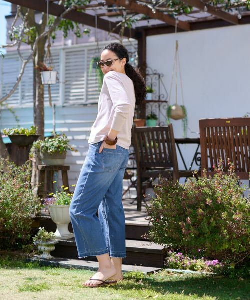 CARA O CRUZ / キャラ・オ・クルス カーディガン・ボレロ | 洗える 麻混Vネックカーディガン【セットアップ】 | 詳細16