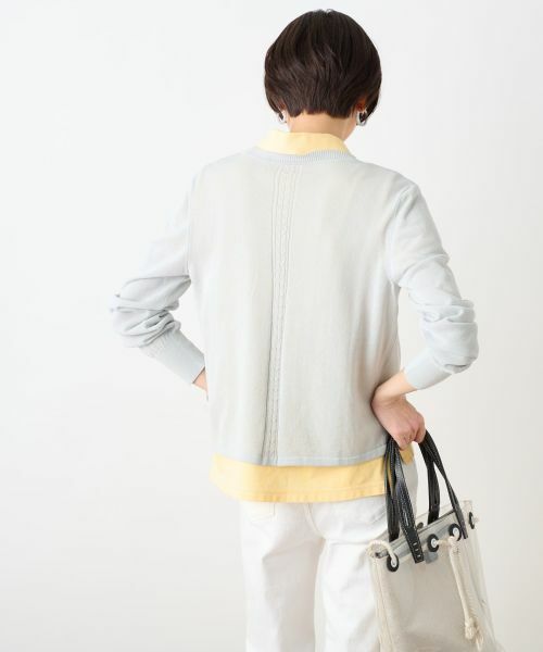 CARA O CRUZ / キャラ・オ・クルス カーディガン・ボレロ | 洗える 麻混Vネックカーディガン【セットアップ】 | 詳細20