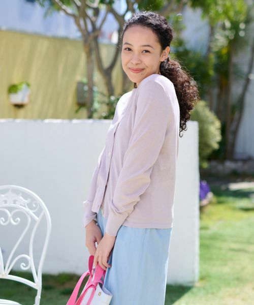 CARA O CRUZ / キャラ・オ・クルス カーディガン・ボレロ | 洗える 麻混Vネックカーディガン【セットアップ】 | 詳細23