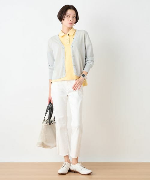 CARA O CRUZ / キャラ・オ・クルス カーディガン・ボレロ | 洗える 麻混Vネックカーディガン【セットアップ】 | 詳細27