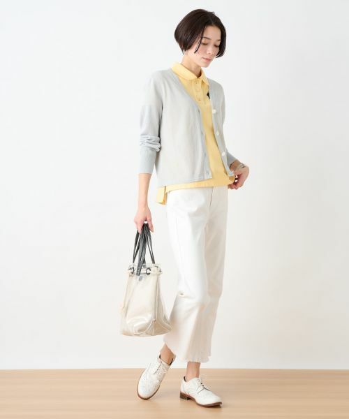 CARA O CRUZ / キャラ・オ・クルス カーディガン・ボレロ | 洗える 麻混Vネックカーディガン【セットアップ】 | 詳細29