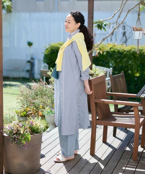 CARA O CRUZ / キャラ・オ・クルス カーディガン・ボレロ | 洗える 麻混Vネックカーディガン【セットアップ】 | 詳細8