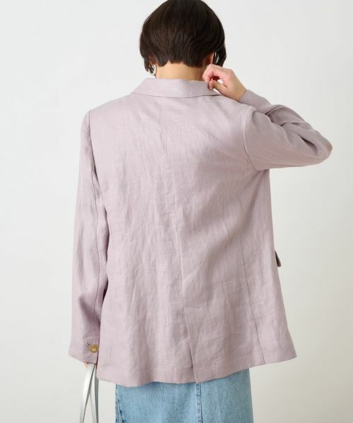 CARA O CRUZ / キャラ・オ・クルス テーラードジャケット | 麻ジャケット | 詳細11