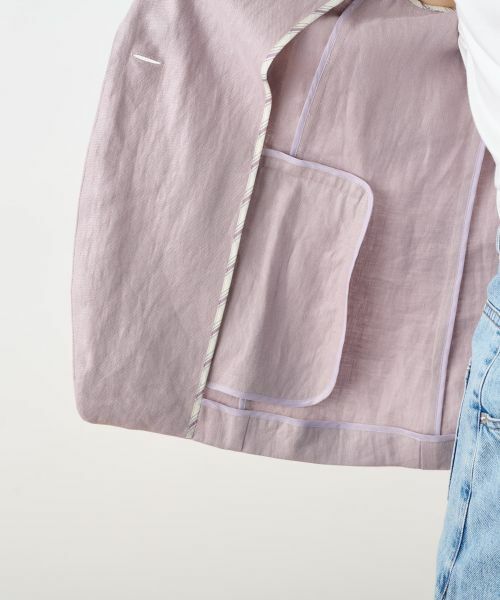 CARA O CRUZ / キャラ・オ・クルス テーラードジャケット | 麻ジャケット | 詳細19