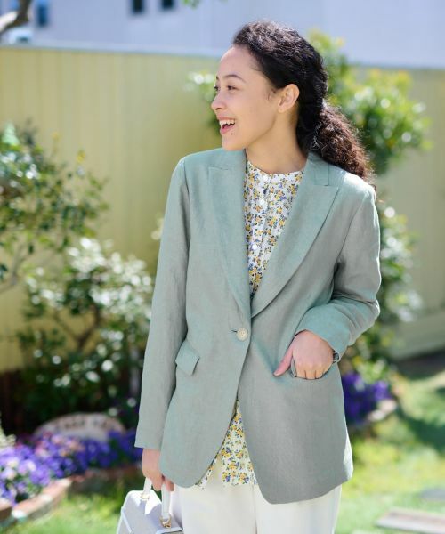 CARA O CRUZ / キャラ・オ・クルス テーラードジャケット | 麻ジャケット | 詳細3