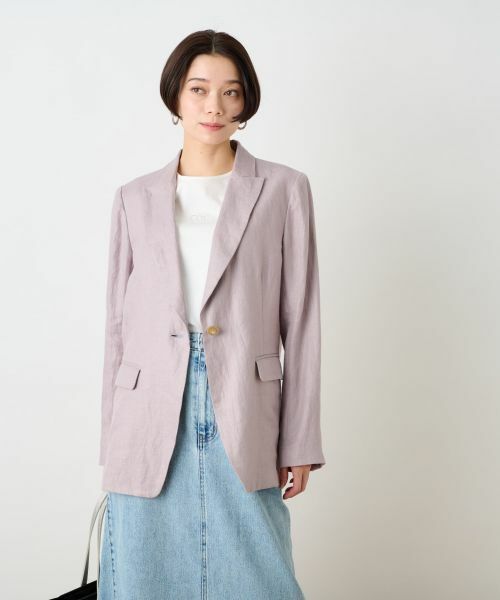 CARA O CRUZ / キャラ・オ・クルス テーラードジャケット | 麻ジャケット | 詳細8