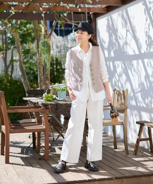 CARA O CRUZ / キャラ・オ・クルス テーラードジャケット | 麻ジレ | 詳細10