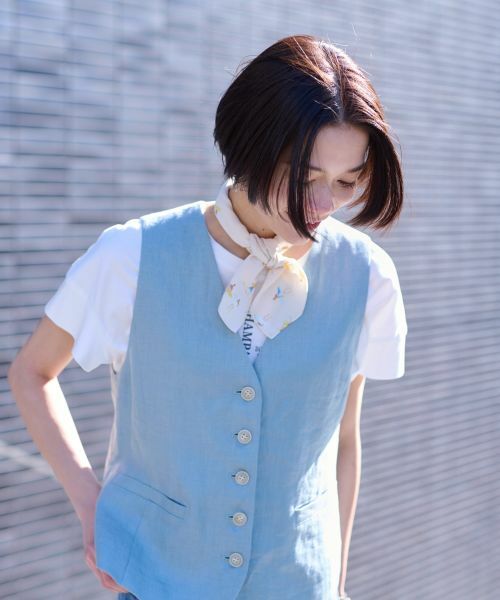 CARA O CRUZ / キャラ・オ・クルス テーラードジャケット | 麻ジレ | 詳細16