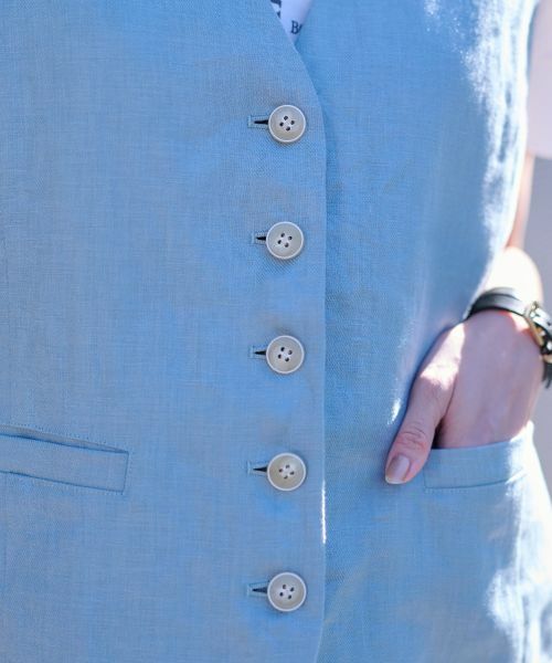 CARA O CRUZ / キャラ・オ・クルス テーラードジャケット | 麻ジレ | 詳細27