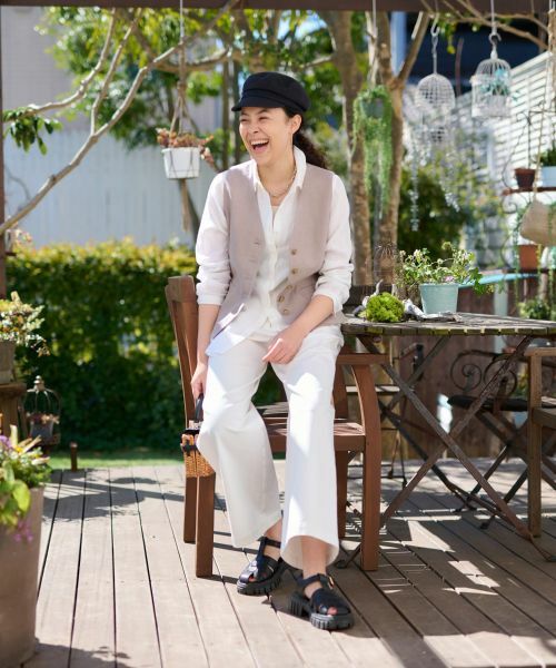 CARA O CRUZ / キャラ・オ・クルス テーラードジャケット | 麻ジレ | 詳細5