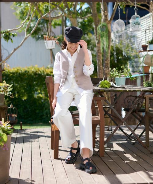 CARA O CRUZ / キャラ・オ・クルス テーラードジャケット | 麻ジレ | 詳細6