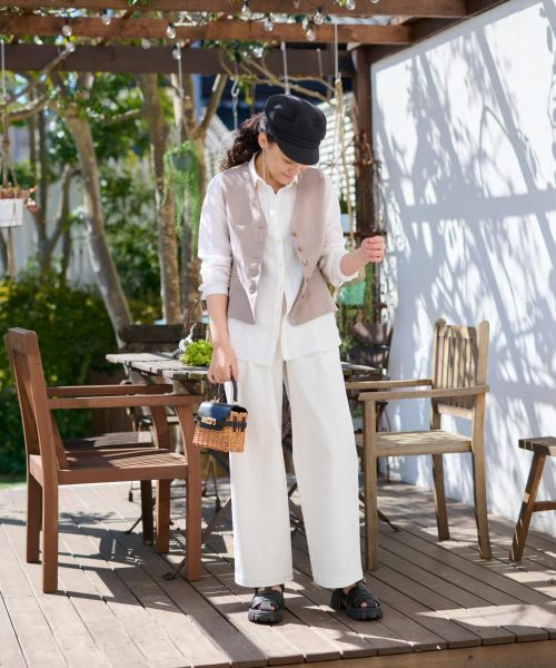 CARA O CRUZ / キャラ・オ・クルス テーラードジャケット | 麻ジレ | 詳細8