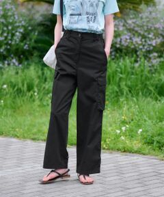 CARA O CRUZ / キャラ・オ・クルス その他パンツ | 【洗えるのびのび】ウエストゴム カーゴパンツ
