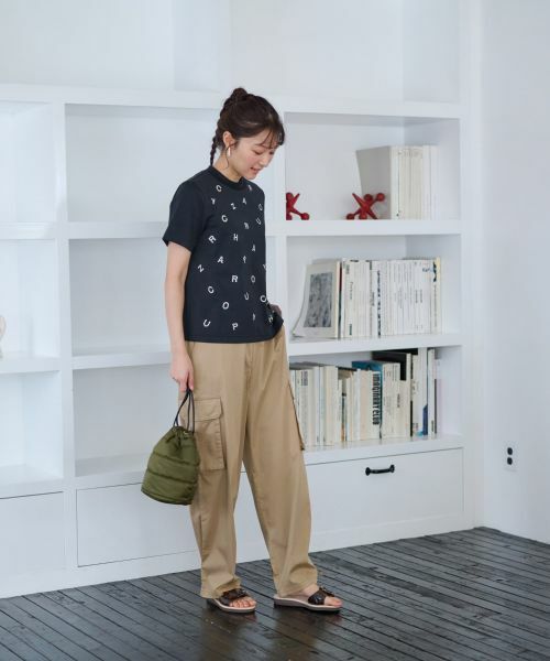 CARA O CRUZ / キャラ・オ・クルス その他パンツ | 【洗えるのびのび】ウエストゴム カーゴパンツ | 詳細1