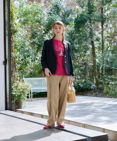 CARA O CRUZ / キャラ・オ・クルス その他パンツ | 【洗えるのびのび】ウエストゴム カーゴパンツ | 詳細25