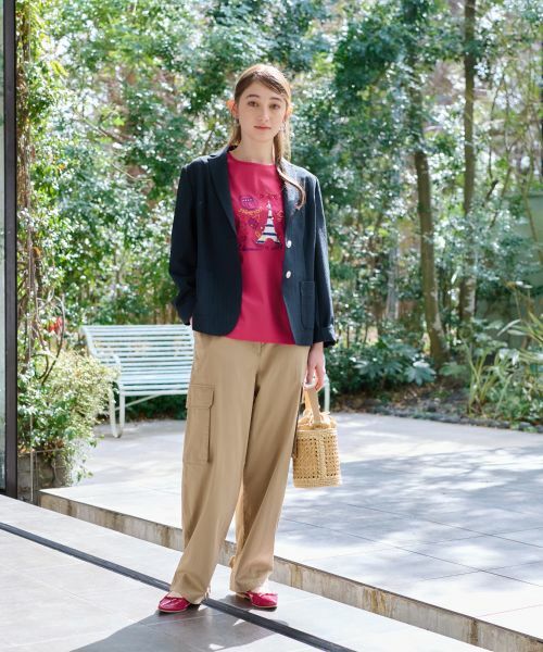 CARA O CRUZ / キャラ・オ・クルス その他パンツ | 【洗えるのびのび】ウエストゴム カーゴパンツ | 詳細26