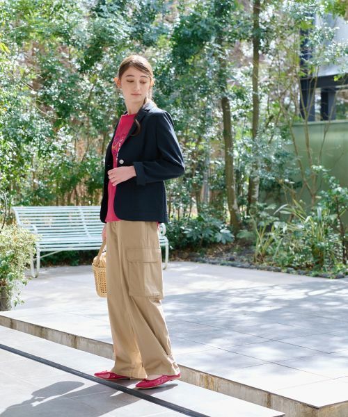 CARA O CRUZ / キャラ・オ・クルス その他パンツ | 【洗えるのびのび】ウエストゴム カーゴパンツ | 詳細27