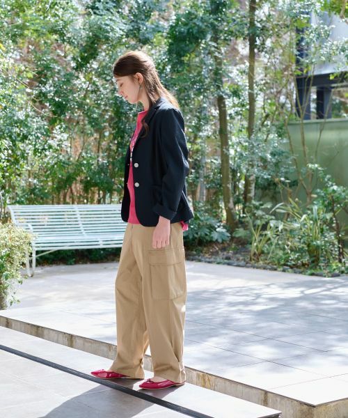 CARA O CRUZ / キャラ・オ・クルス その他パンツ | 【洗えるのびのび】ウエストゴム カーゴパンツ | 詳細28