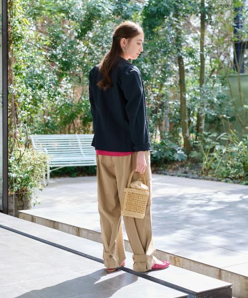 CARA O CRUZ / キャラ・オ・クルス その他パンツ | 【洗えるのびのび】ウエストゴム カーゴパンツ | 詳細29