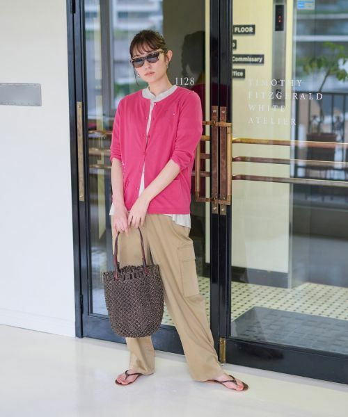 CARA O CRUZ / キャラ・オ・クルス その他パンツ | 【洗えるのびのび】ウエストゴム カーゴパンツ | 詳細3