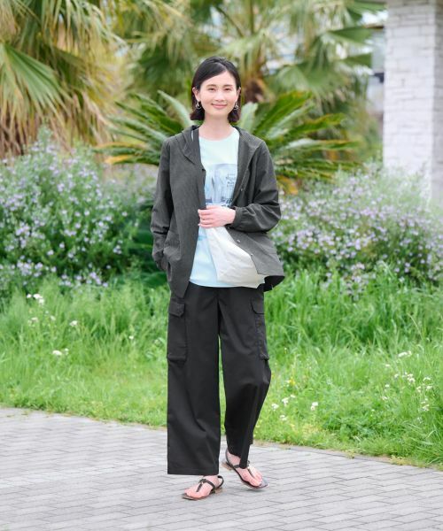 CARA O CRUZ / キャラ・オ・クルス その他パンツ | 【洗えるのびのび】ウエストゴム カーゴパンツ | 詳細6