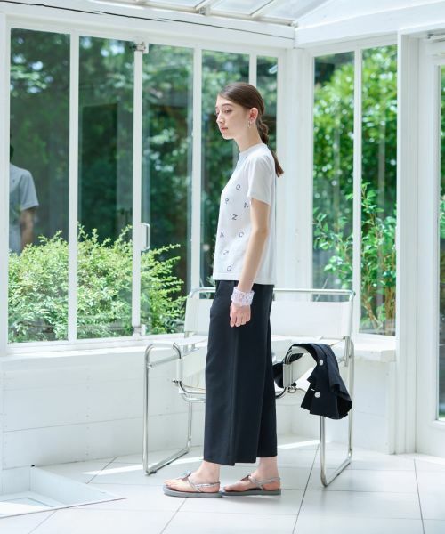 CARA O CRUZ / キャラ・オ・クルス その他パンツ | 洗える マリン後ろウエストゴム ワイドクロップドパンツ(サッカー素材)【セットアップ】 | 詳細12