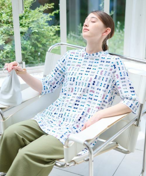 CARA O CRUZ / キャラ・オ・クルス その他パンツ | 洗える マリン後ろウエストゴム ワイドクロップドパンツ(サッカー素材)【セットアップ】 | 詳細26