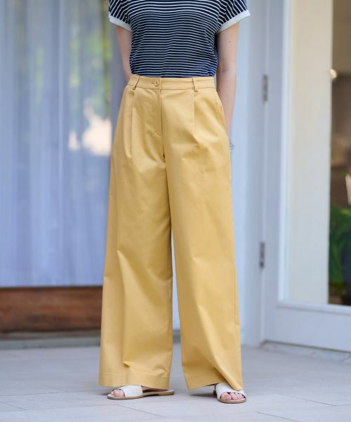 CARA O CRUZ / キャラ・オ・クルス その他パンツ | 洗えるウエスト伸縮 ワイドパンツ | 詳細11