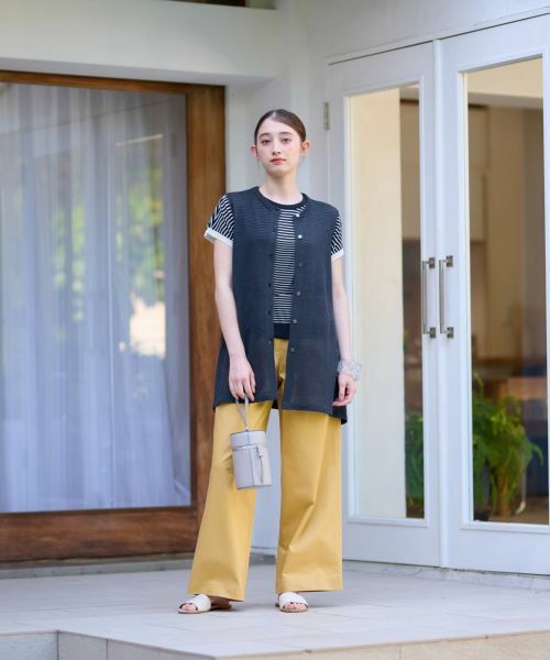 CARA O CRUZ / キャラ・オ・クルス その他パンツ | 洗えるウエスト伸縮 ワイドパンツ | 詳細16