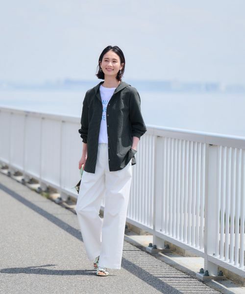 CARA O CRUZ / キャラ・オ・クルス その他パンツ | 洗えるウエスト伸縮 ワイドパンツ | 詳細20