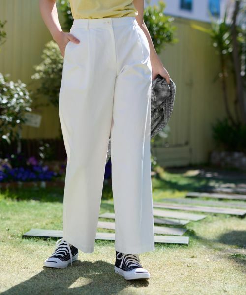 CARA O CRUZ / キャラ・オ・クルス その他パンツ | 洗えるウエスト伸縮 ワイドパンツ | 詳細25