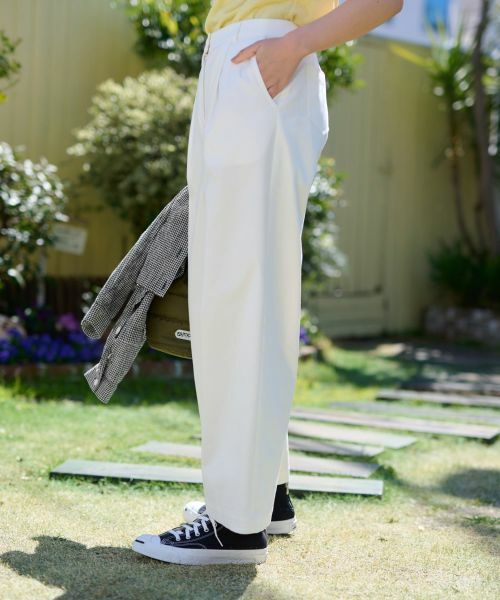 CARA O CRUZ / キャラ・オ・クルス その他パンツ | 洗えるウエスト伸縮 ワイドパンツ | 詳細26