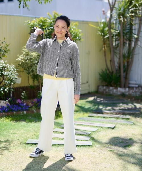 CARA O CRUZ / キャラ・オ・クルス その他パンツ | 洗えるウエスト伸縮 ワイドパンツ | 詳細28