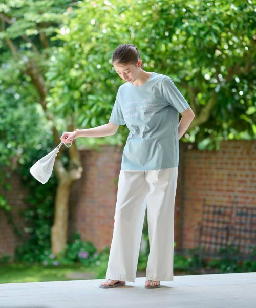 CARA O CRUZ / キャラ・オ・クルス その他パンツ | 洗えるウエスト伸縮 ワイドパンツ | 詳細8